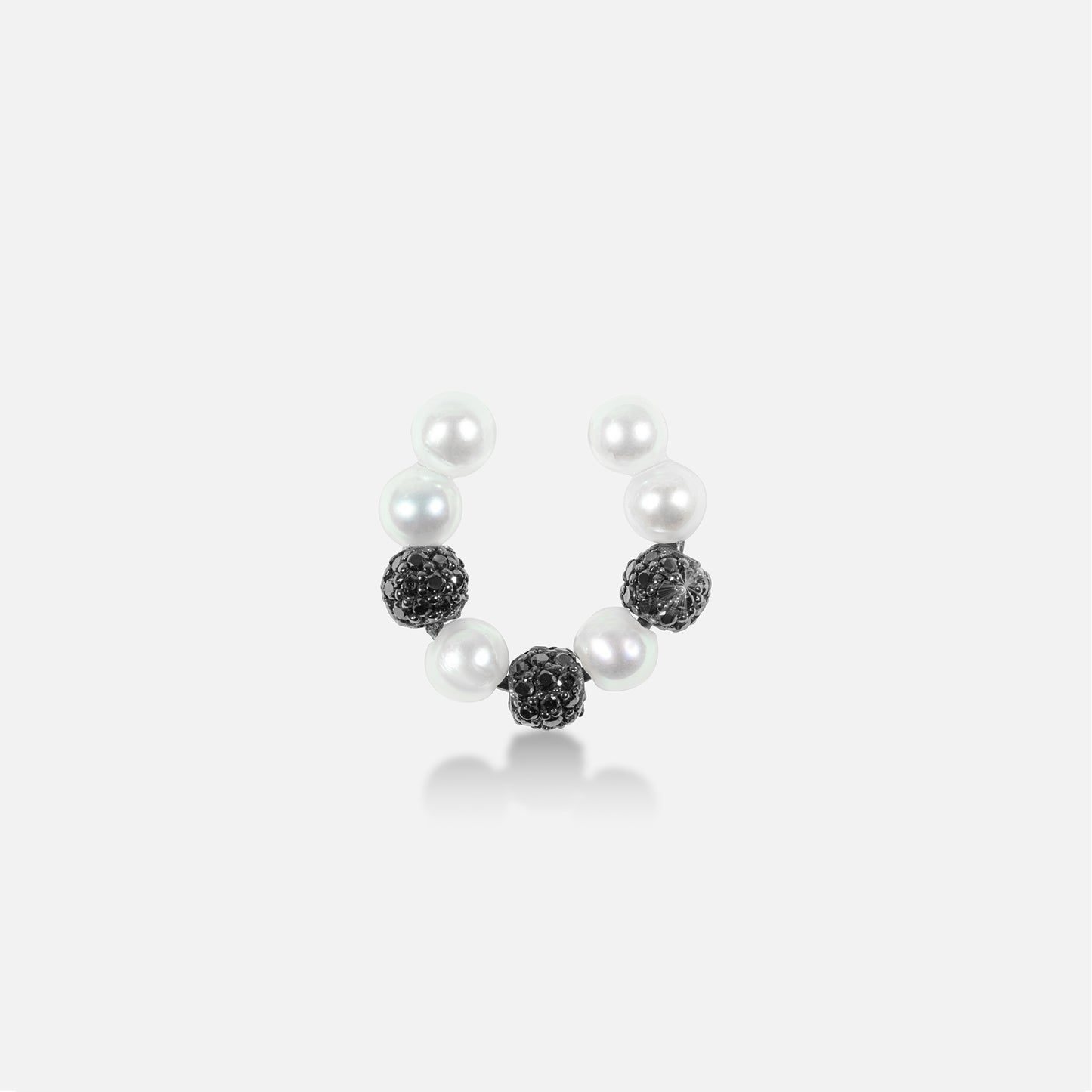 White_Phantom_Eclipse_18K_Black_Gold_Black_Diamond_Pearl_Ear_Cuff