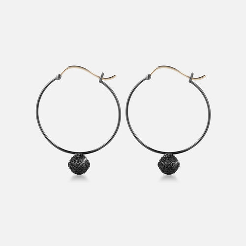 Black_Hoops_18K_Black_Gold_Black_Diamond_Orb_Earrings