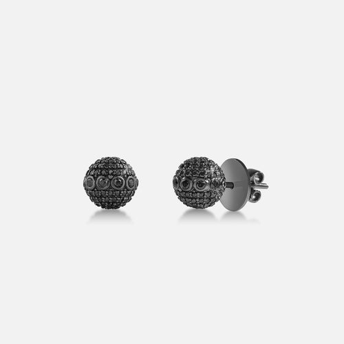 Black_Studs_18K_Gold_Orb_Diamond_Earrings