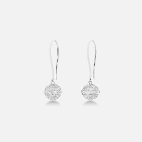 White_Entice_18K_Gold_Orb_Diamond_Earrings
