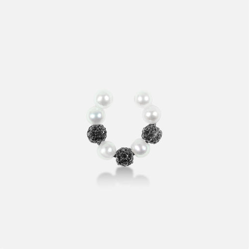 White_Phantom_Eclipse_18K_Black_Gold_Black_Diamond_Pearl_Ear_Cuff